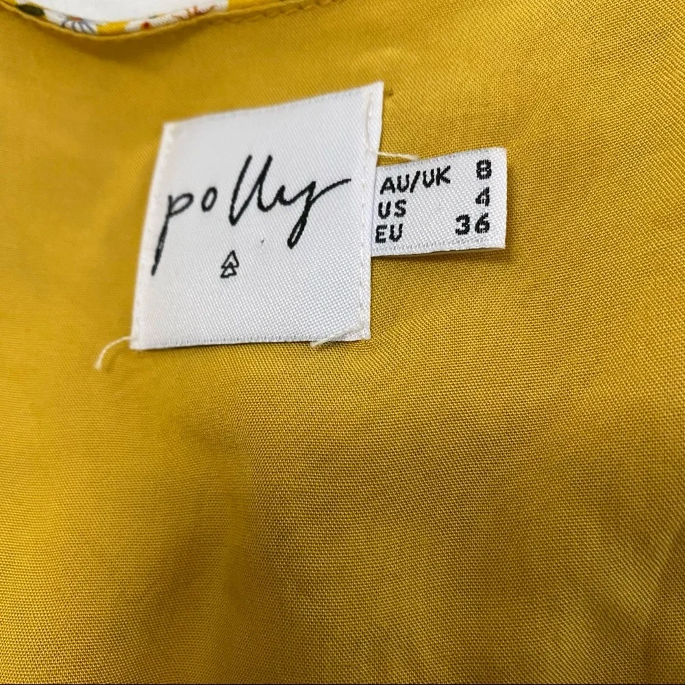 Princess Polly | Yellow Floral Print Mini Dress - Picture 7 of 8